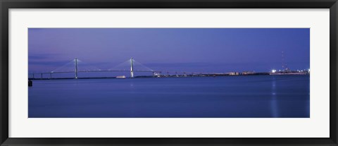 Framed Arthur Ravenel Jr. Bridge, Cooper River, Charleston, South Carolina Print