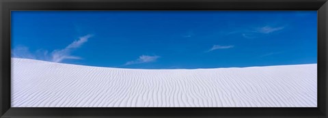 Framed Blue SKy over White Sands National Monument, New Mexico Print