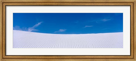 Framed Blue SKy over White Sands National Monument, New Mexico Print