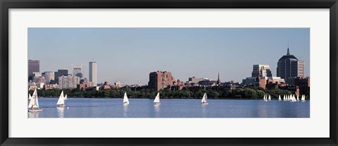 Framed Charles River Skyline, Boston, MA Print