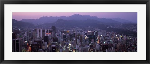 Framed Central Business District, Seoul, South Korea Print