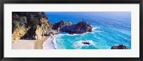 Framed McWay Falls, Julia Pfeiffer Burns State Park, California Print