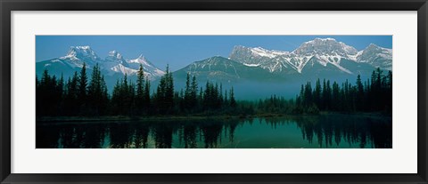 Framed Three Sisters Mountain, Mount Lawrence Grassi, Alberta, Canada Print