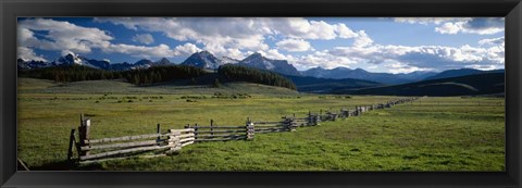 Framed Sawtooth Mountains, Idaho Print