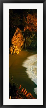 Framed McWay Falls, Julia Pfeiffer Burns State Park, Monterey County, California Print