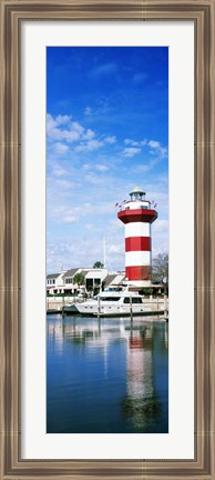 Framed Harbour Town Lighthouse, Hilton Head Island, South Carolina Print