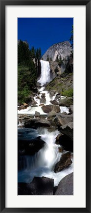 Framed Yosemite Park, Vernal Falls, California Print