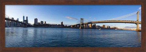 Framed New York Skyline from Brooklyn Print