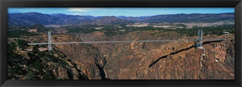 Framed Royal Gorge Bridge, Arkansas River, CO Print