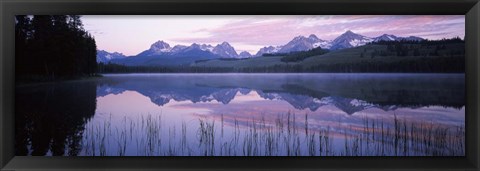 Framed Little Redfish Lake, Sawtooth National Recreation Area, Custer County, Idaho Print