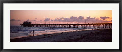 Framed Newport Pier, Orange County, California Print