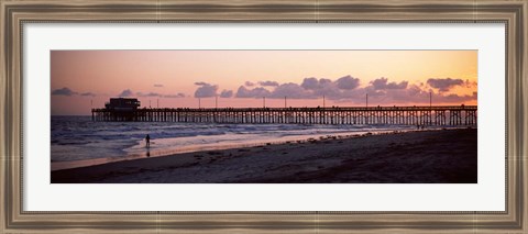Framed Newport Pier, Orange County, California Print