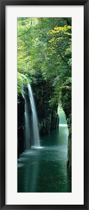 Framed Waterfall in Miyazaki, Japan Print