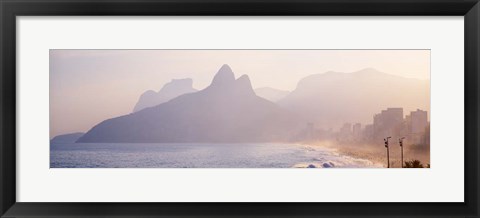 Framed Ipanema Beach, Rio de Janeiro Brazil Print