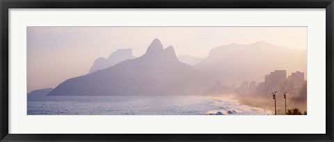 Framed Ipanema Beach, Rio de Janeiro Brazil Print