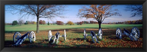 Framed Cannons Valley Forge National Historical Park, PA Print