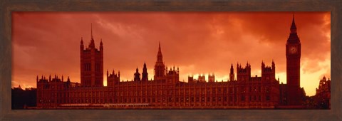 Framed Houses of Parliament, London, England Print