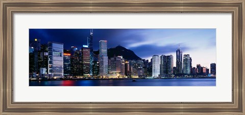 Framed Central District, Hong Kong, Asia Print