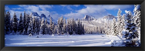 Framed Three Sisters Bow Valley Kananaskis Country Alberta Canada Print