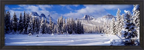Framed Three Sisters Bow Valley Kananaskis Country Alberta Canada Print