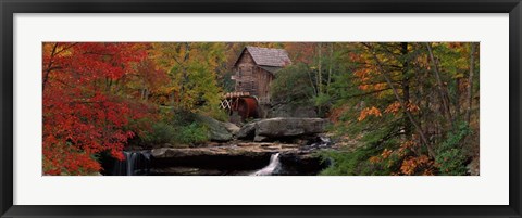 Framed Glade Creek Grist Mill, West Virginia Print