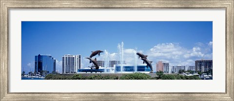 Framed Island Park, Sarasota, Florida Print