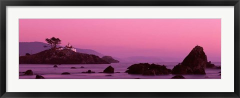 Framed Crescent City Lighthouse, California Print