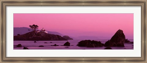 Framed Crescent City Lighthouse, California Print