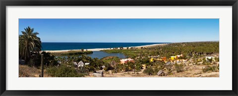 Framed Lagoon at Playa La Poza, Todos Santos, Baja California Sur, Mexico Print