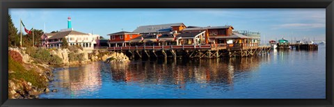 Framed Old Fisherman&#39;s Wharf, Monterey, California Print