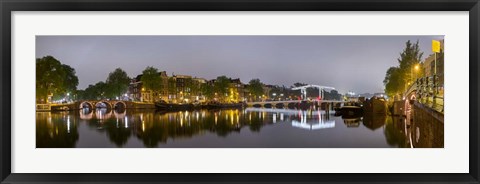 Framed Magere Brug, North Holland, Netherlands Print