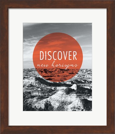 Framed Discover New Horizons Print