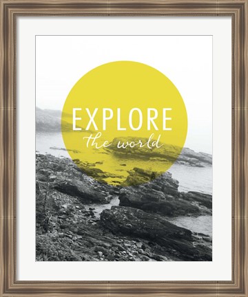 Framed Explore the World Print