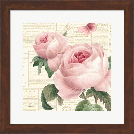 Framed Roses in Paris VI Print