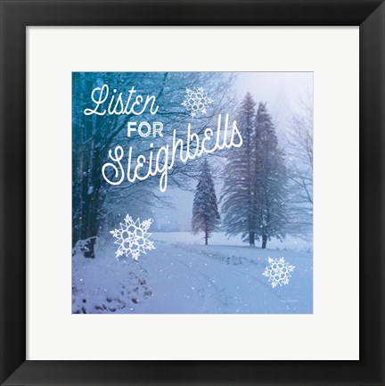 Framed Let it Snow II Print