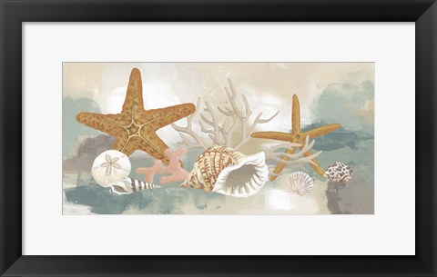 Framed Marine Tableau I Print