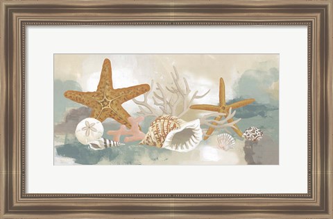 Framed Marine Tableau I Print