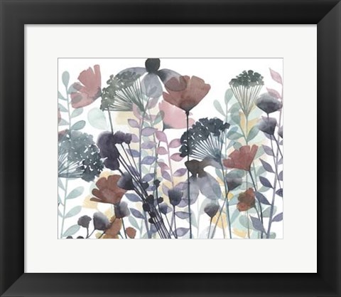 Framed Winsome Flora I Print