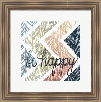 Framed Arrow Typography II Print