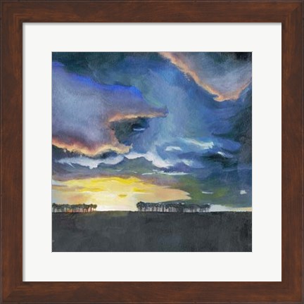 Framed Vivid Sunset II Print