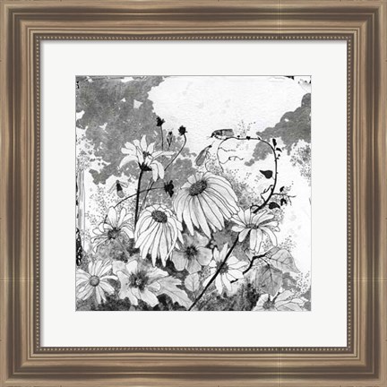 Framed Iza&#39;s Garden I Print