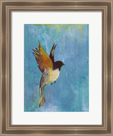 Framed Bright Wings I Print