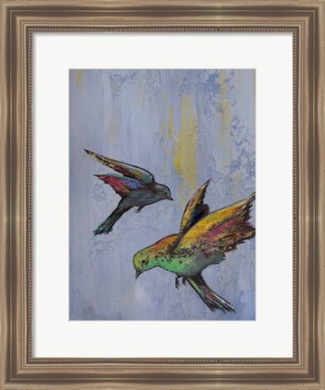 Framed Bright Wings II Print