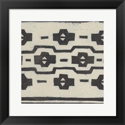 Framed Tribal Patterns VI Print