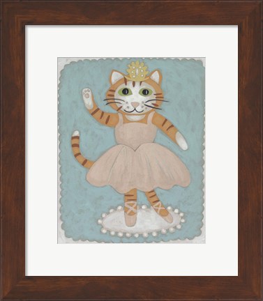 Framed Ballerina Animal IV Print