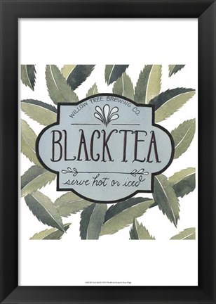 Framed Tea Label II Print