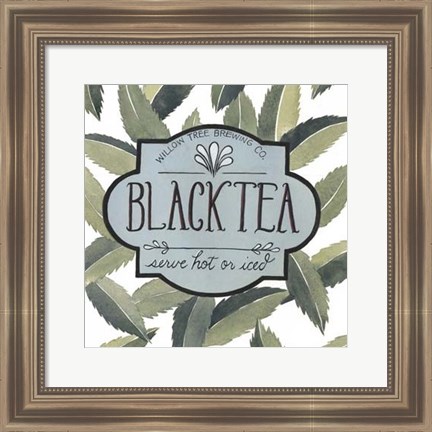 Framed Tea Label II Print