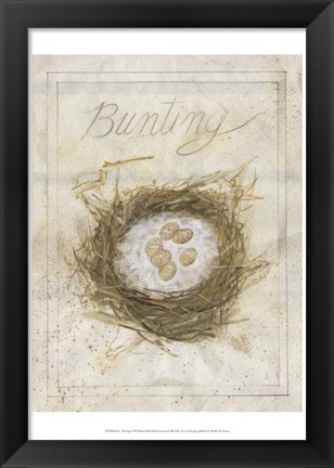 Framed Nest - Bunting Print