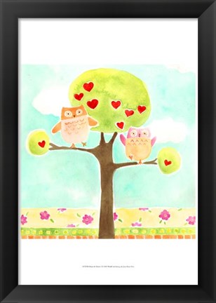 Framed Hoots &amp; Hearts I Print