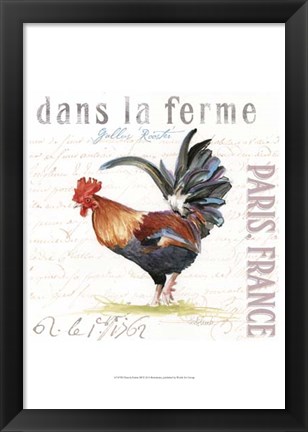 Framed Dans la Ferme III Print